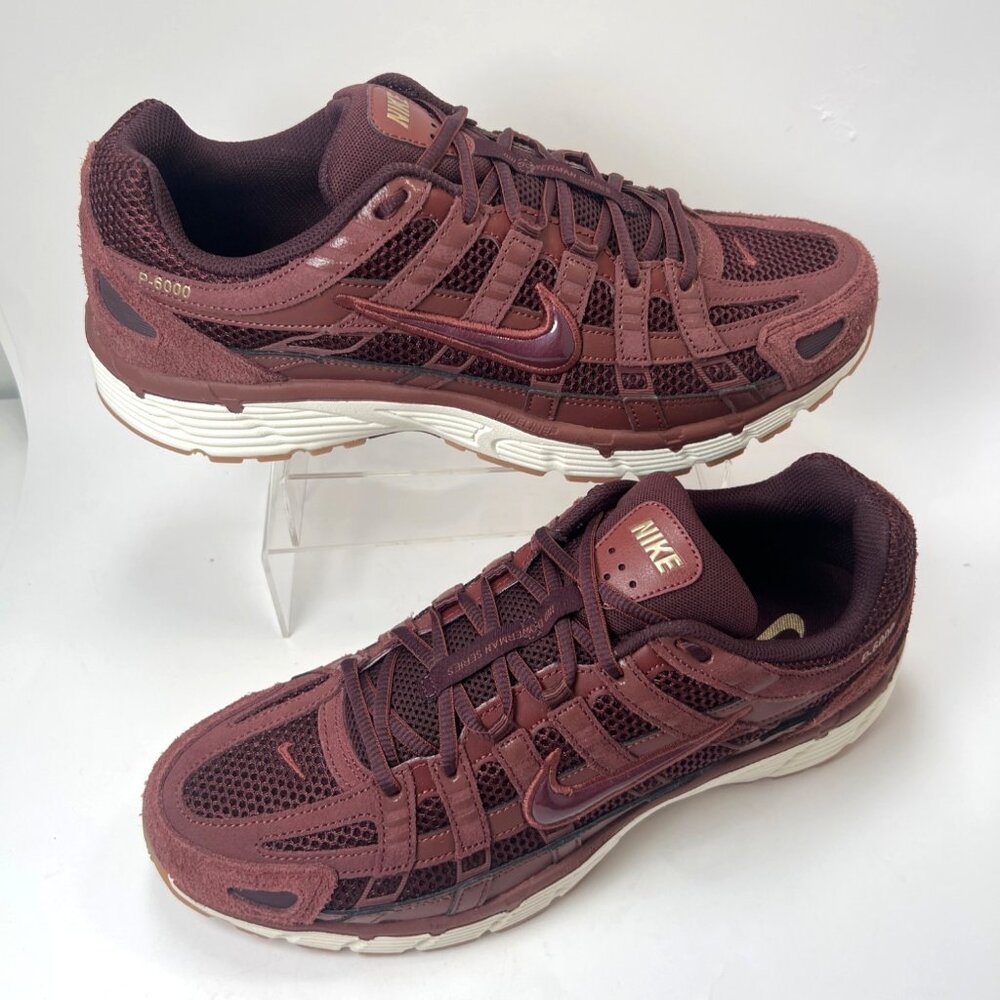 Nike P-6000 SE Men Sneakers Dark Pony/Burgundy Crush Size 12